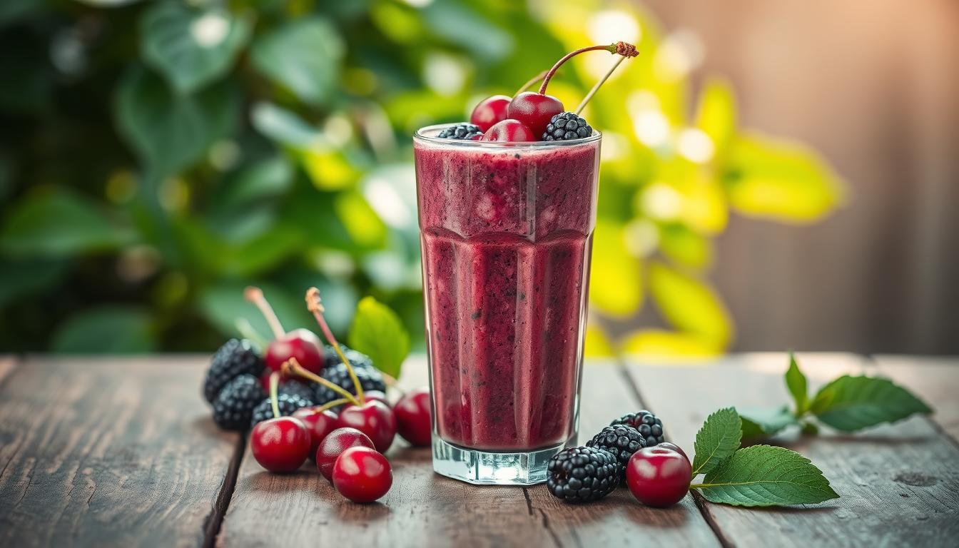 black cherry and black berry smoothie recipe