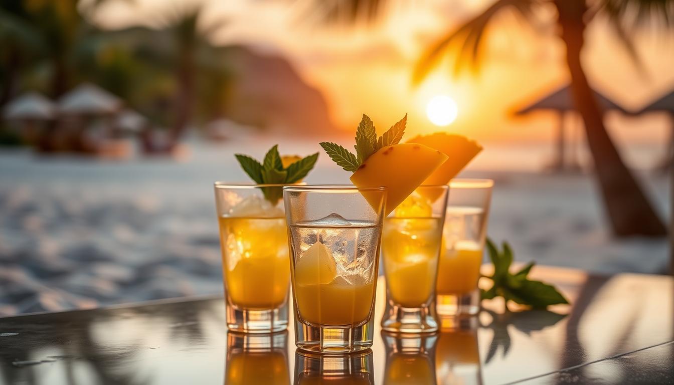 brandy pineapple shots