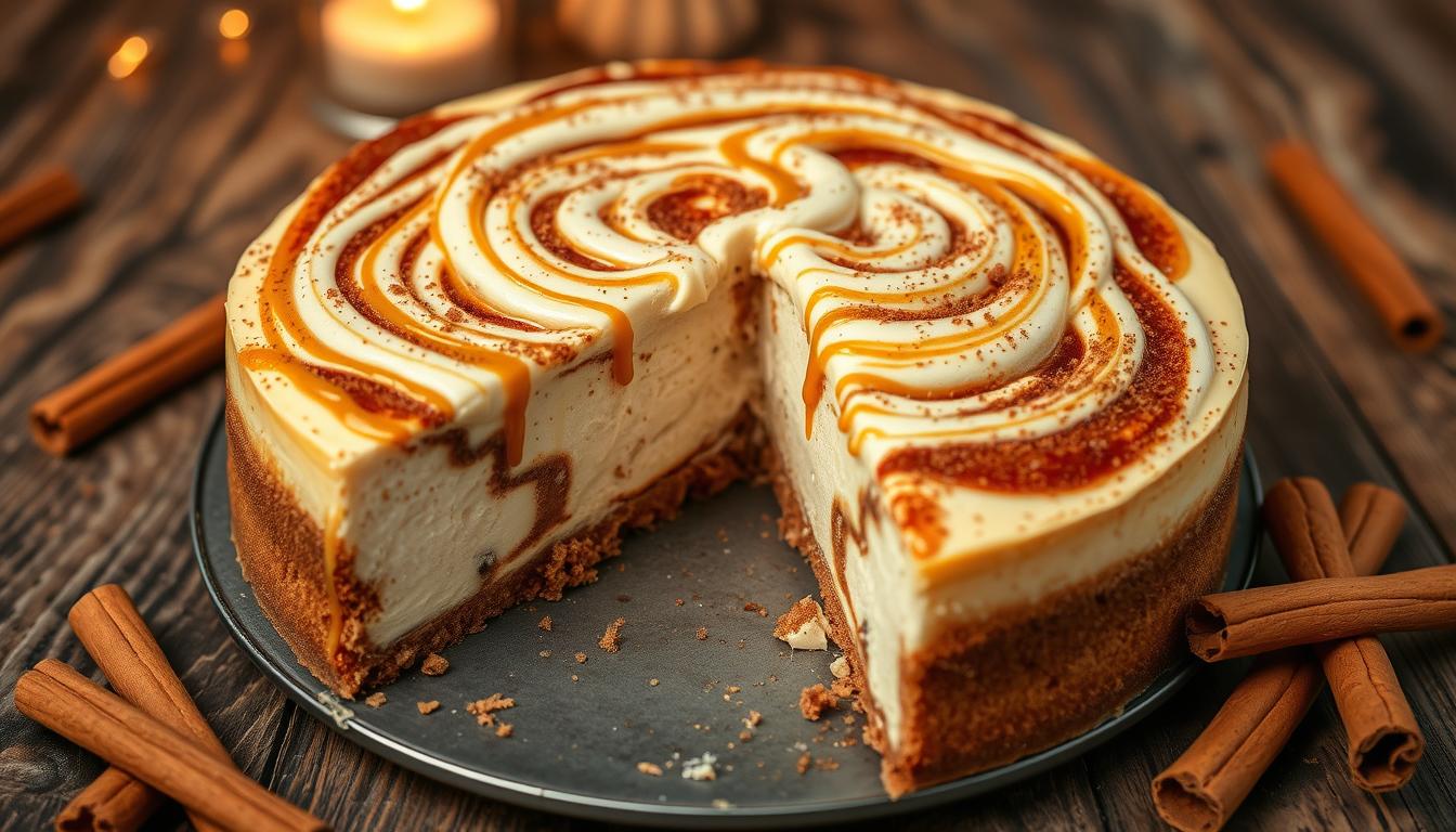 cinnamon roll cheesecake