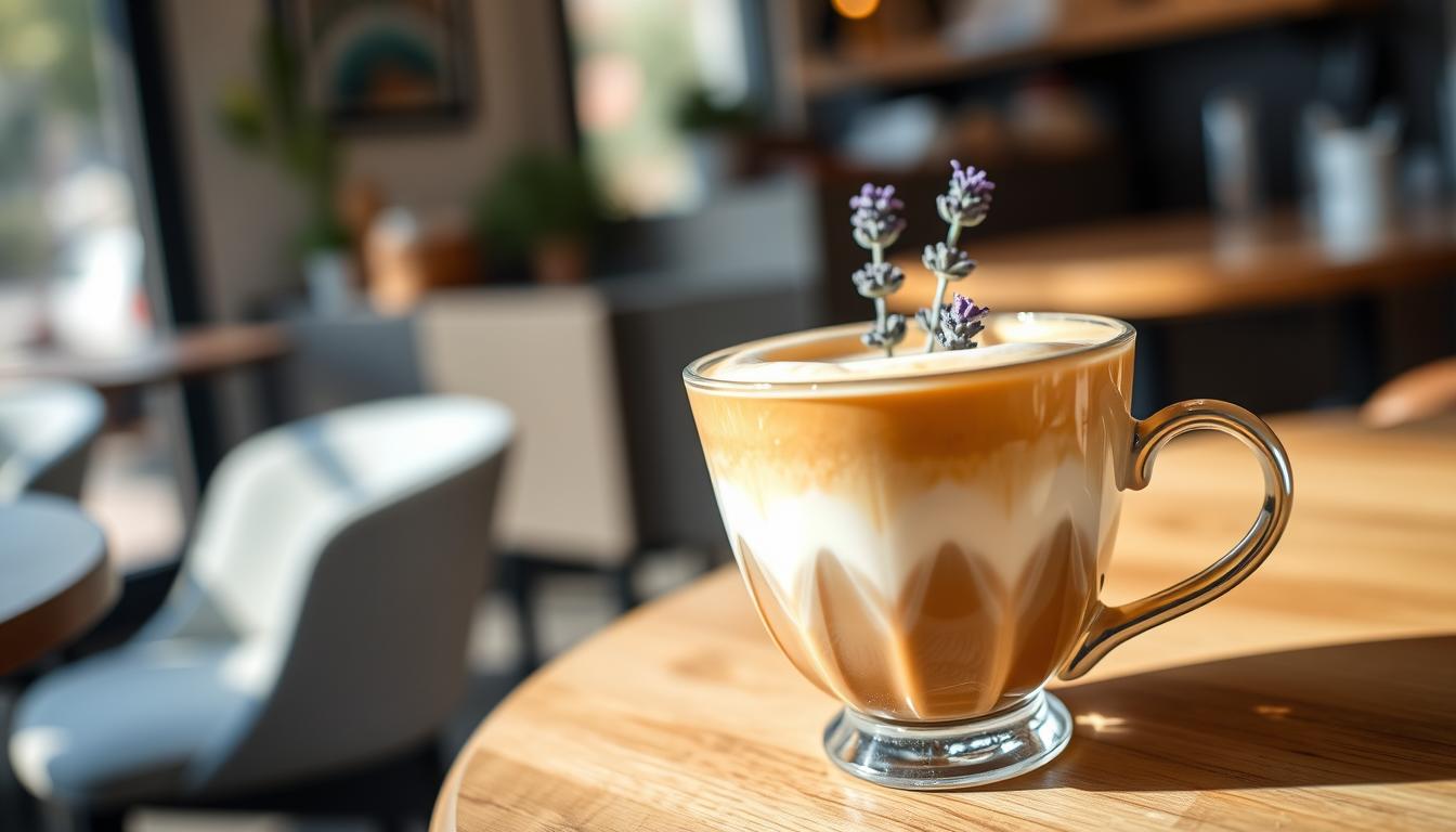 lavender oatmilk latte