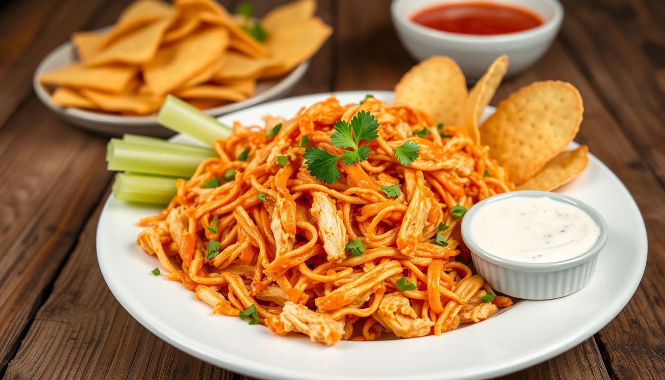 shredded buffalo chicken