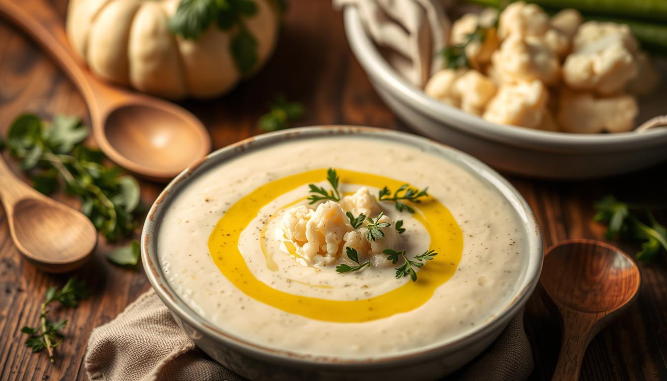 Creamy cauliflower soup