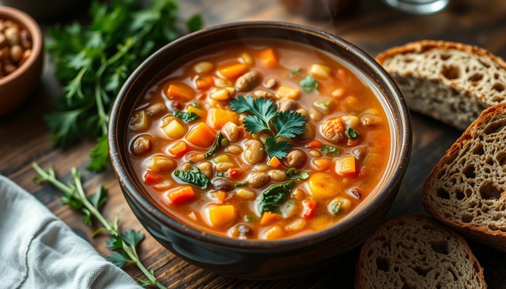 Healthy lentil soup