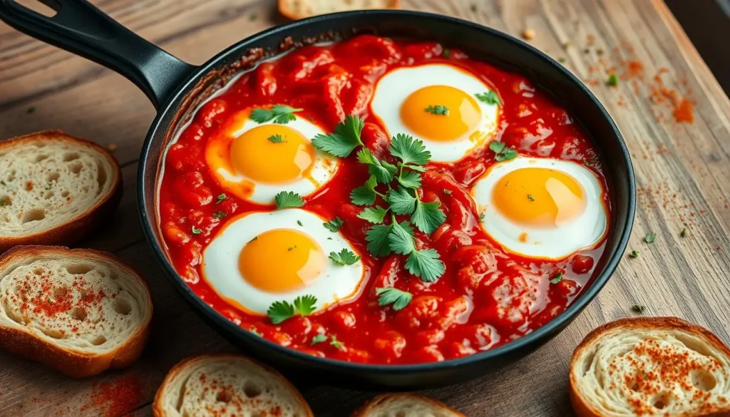 One Pan Shakshuka - Easy 30-Minute Eggs in Tomato Sauce