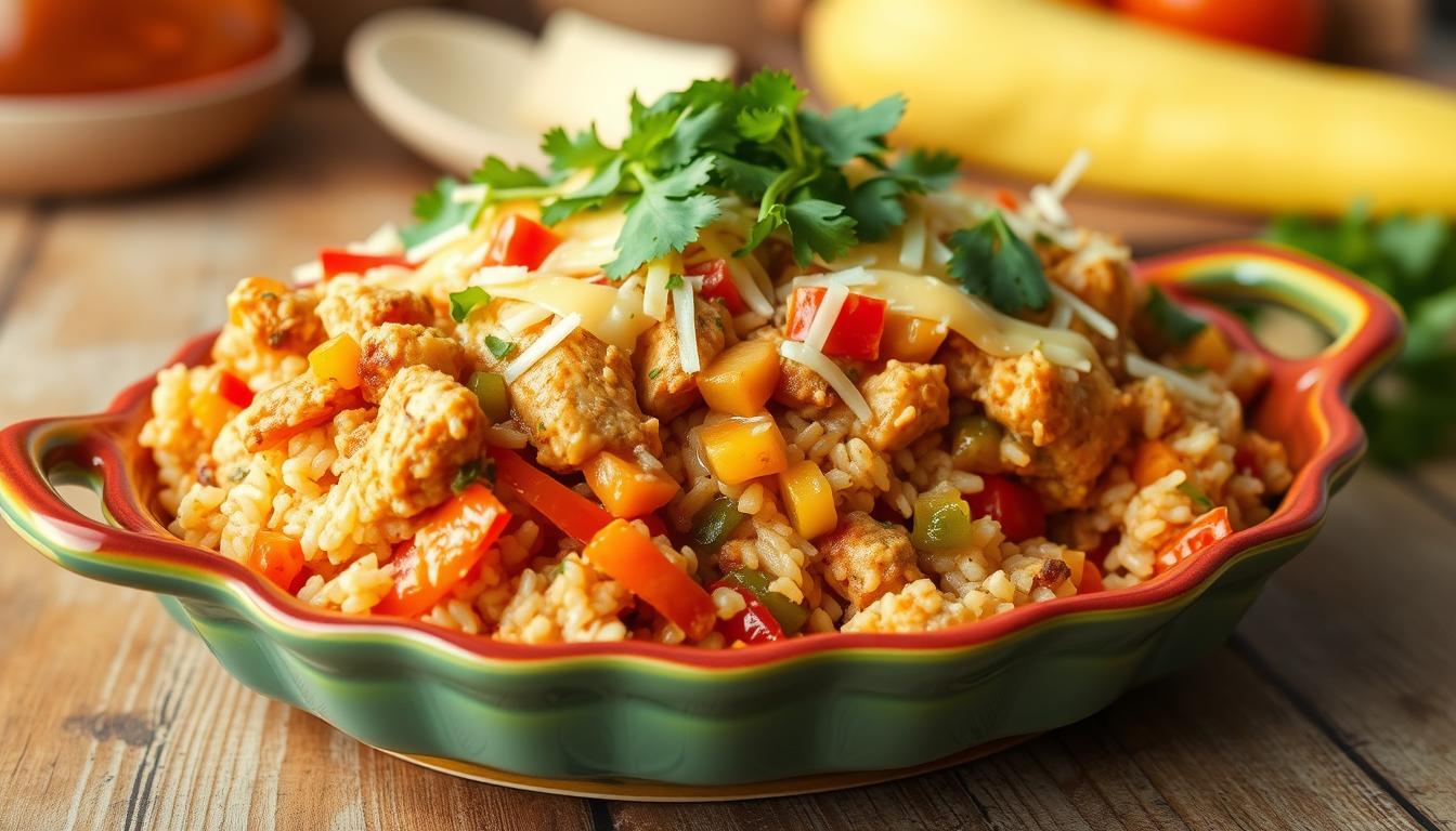 Salsa Chicken Rice Casserole
