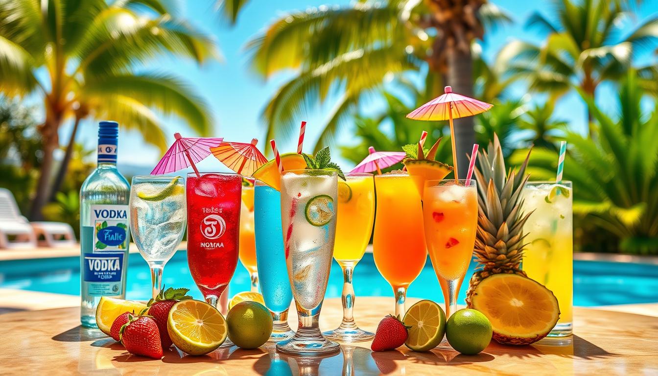 Summer vodka cocktails