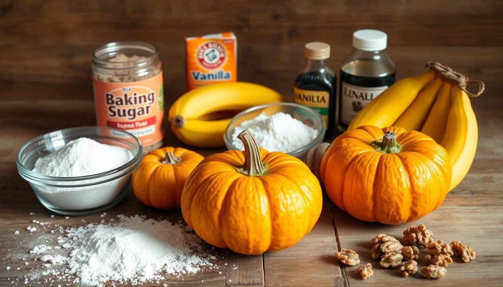 pumpkin banana bread ingredients