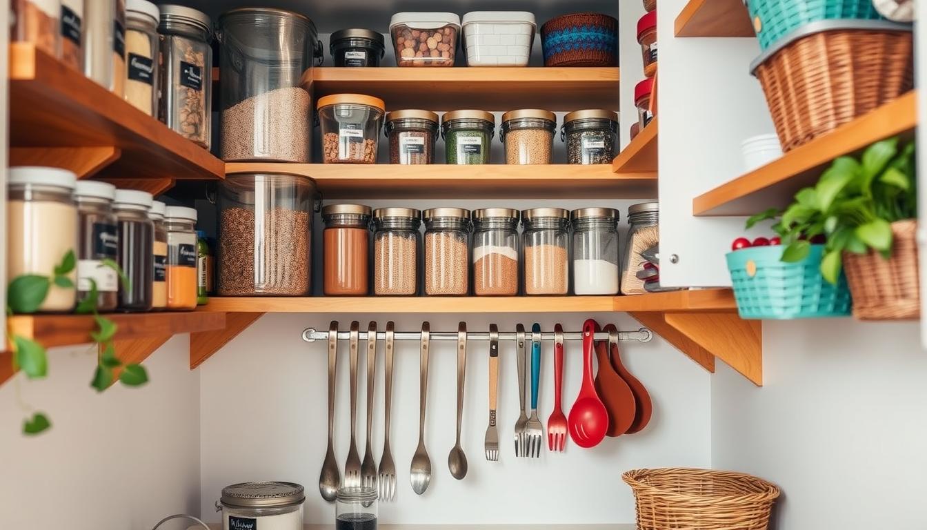 space-saving pantry storage