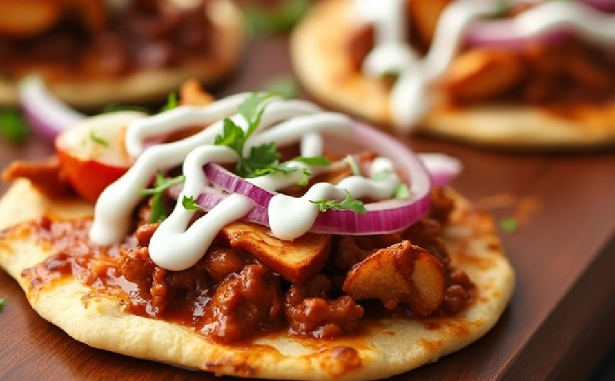 Mini Barbecue Chicken Flatbreads