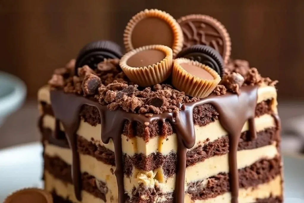 chocolate peanut butter dump cake