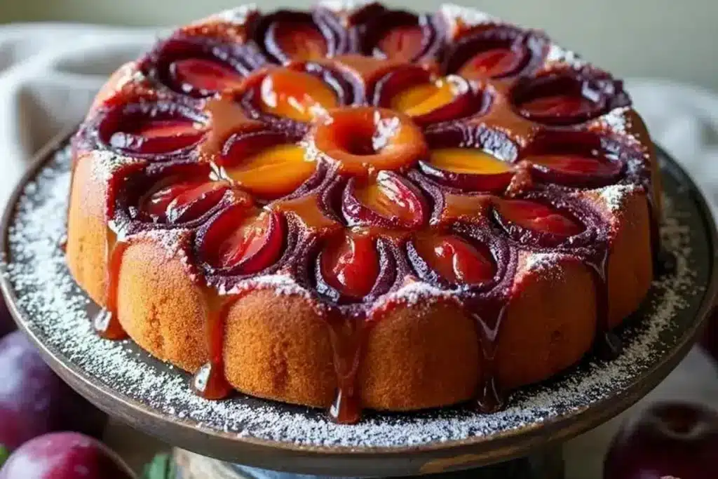 Plum Upside-Down Cake