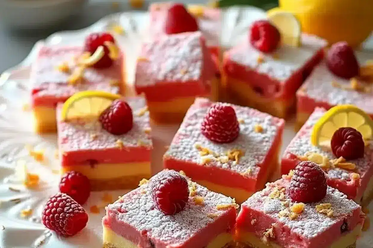 Tangy Raspberry Lemon Bars
