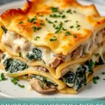 chicken spinach alfredo lasagna