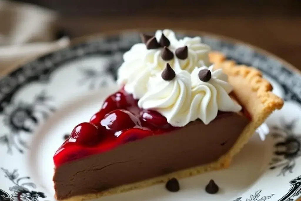 chocolate cherry cream pie