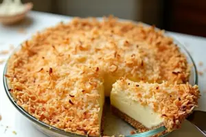 Crustless Coconut Pie