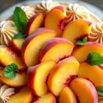 peach cake