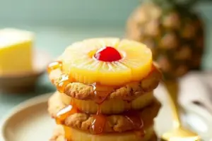 Pineapple Upside-Down Cookies