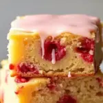 Strawberry Lemon Blondies