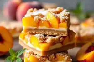 Summer Peach Bars