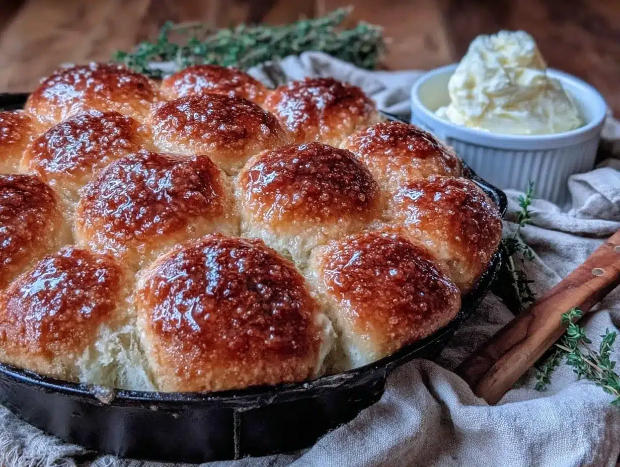 honey butter dinner rolls preparation steps