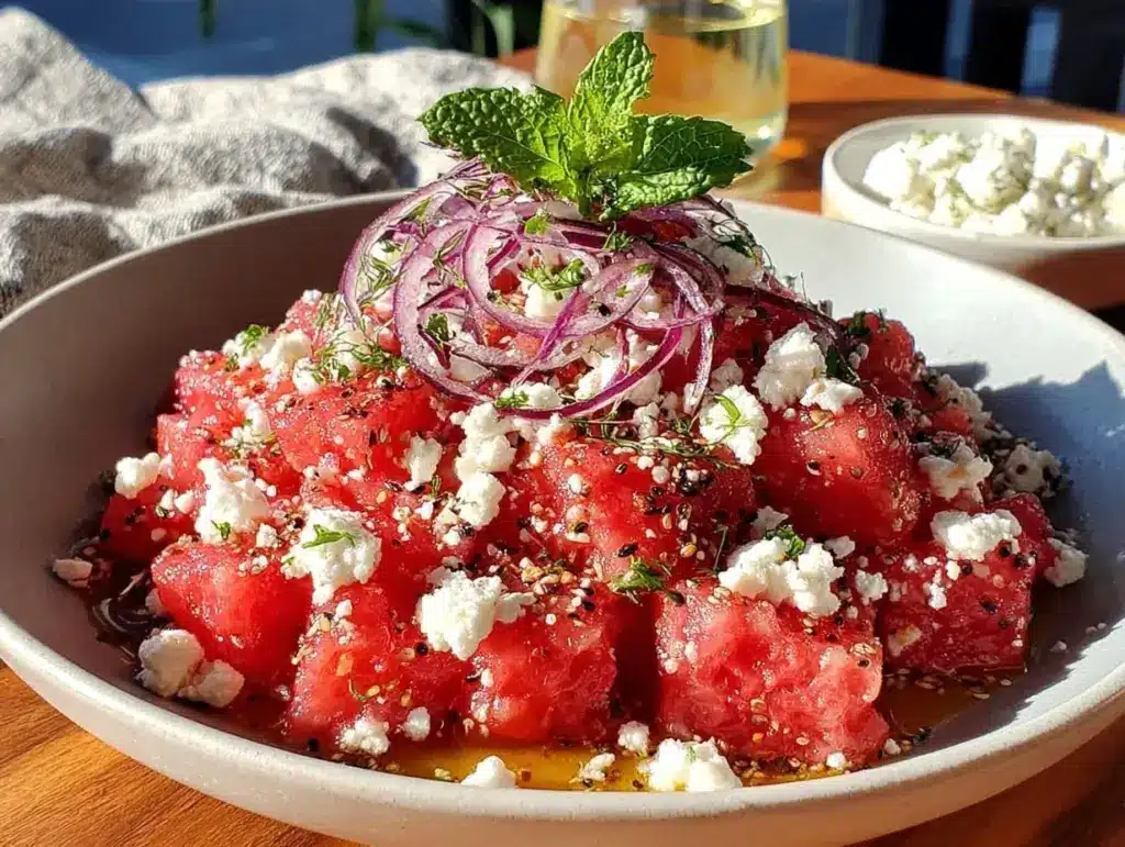 watermelon feta salad - featured image