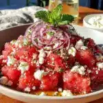 watermelon feta salad - featured image