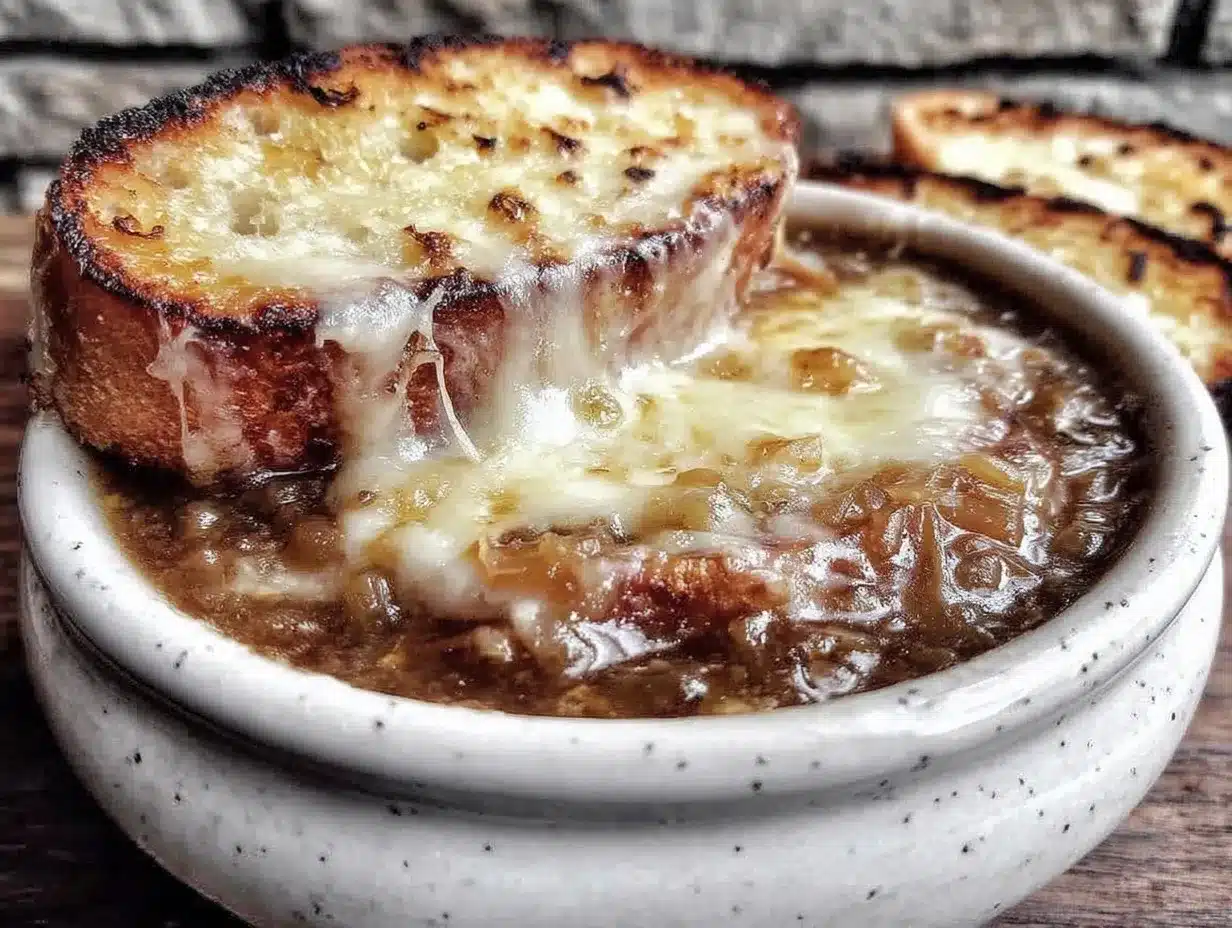 Cozy French Onion Soup Recipe with Melted Gruyère and Crispy Baguette Guide