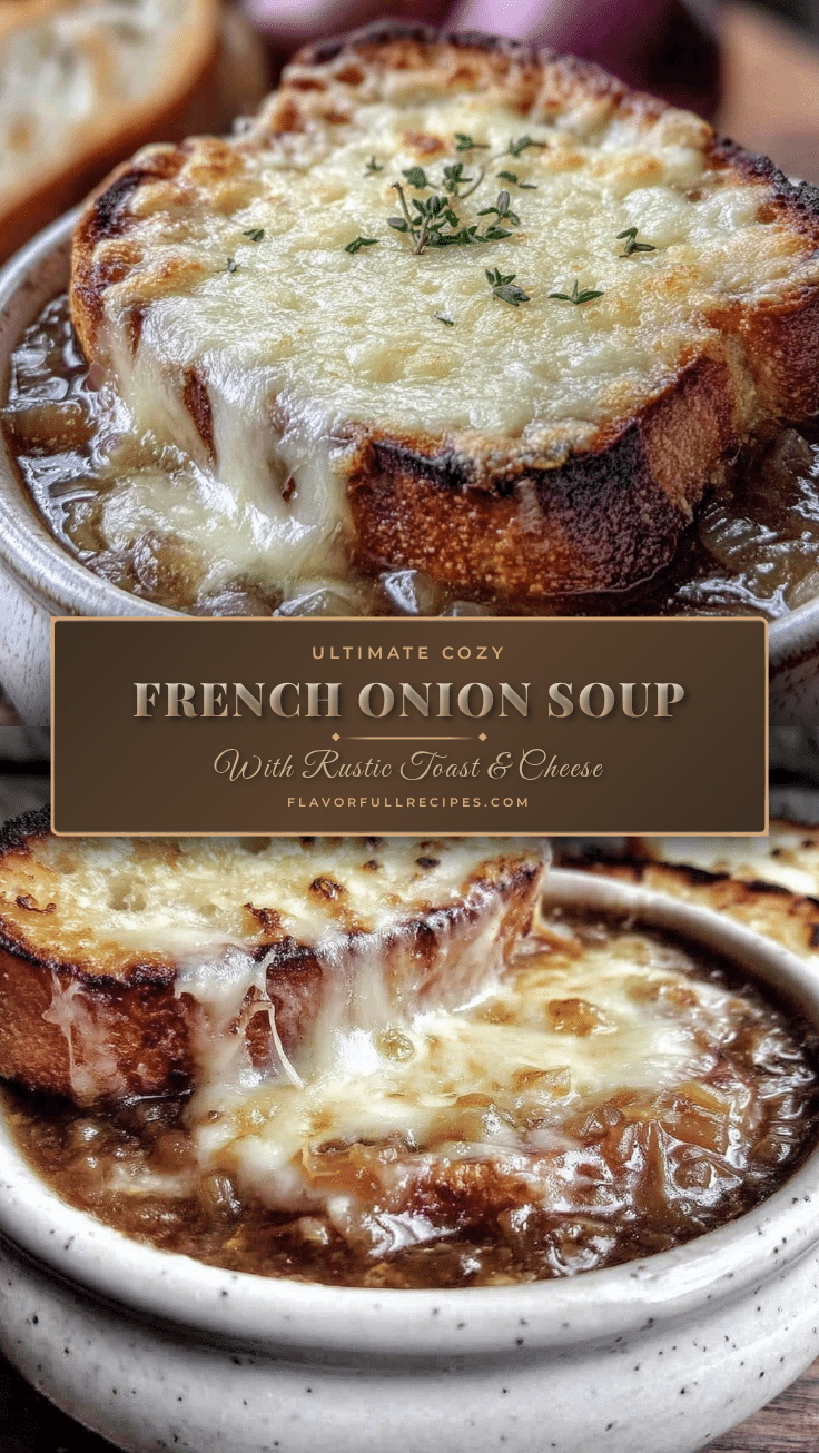 Cozy French Onion Soup Recipe with Melted Gruyère and Crispy Baguette Guide
