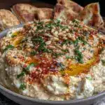 creamy baba ganoush dip - featured image