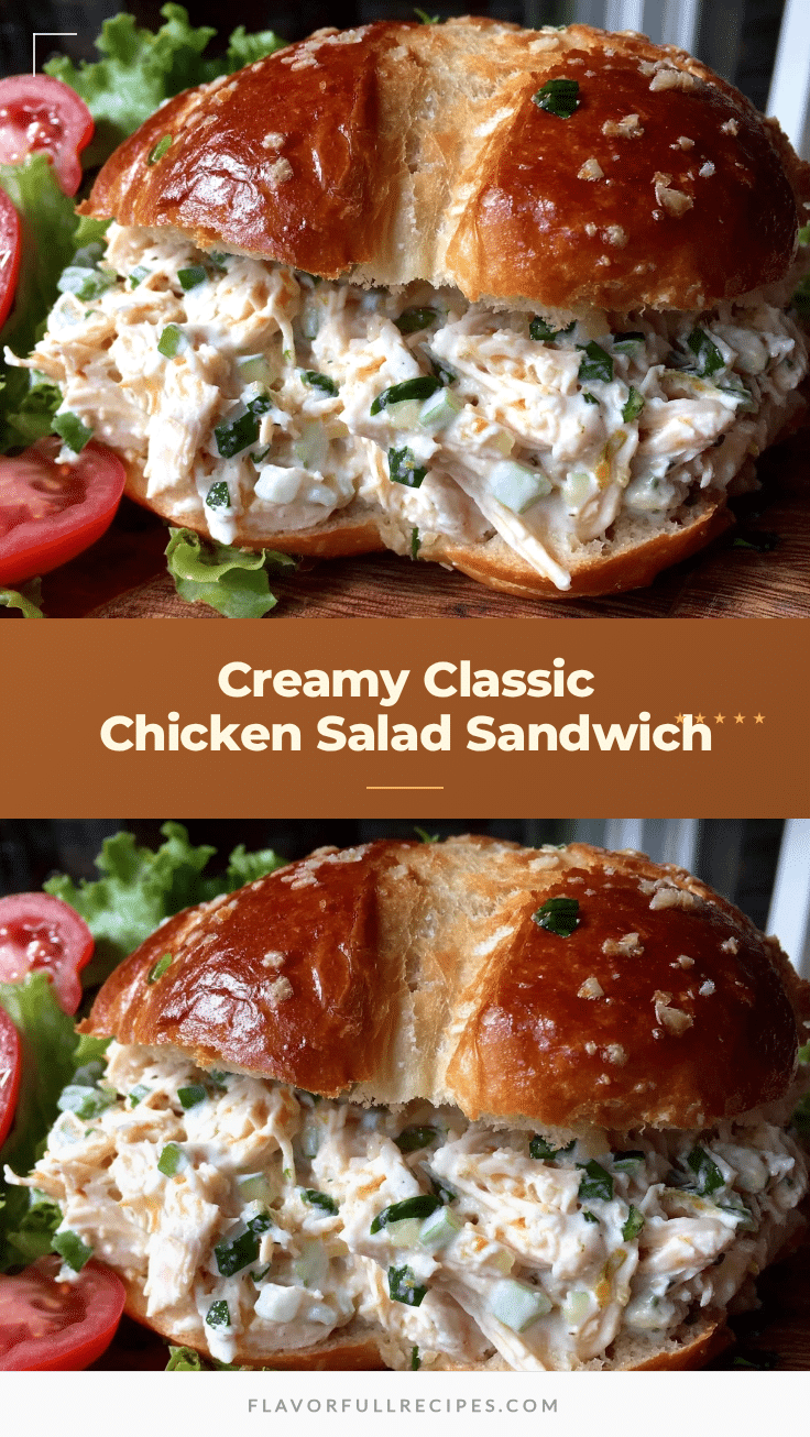 Creamy Classic Chicken Salad Sandwich Recipe Easy Homemade Lunch Idea