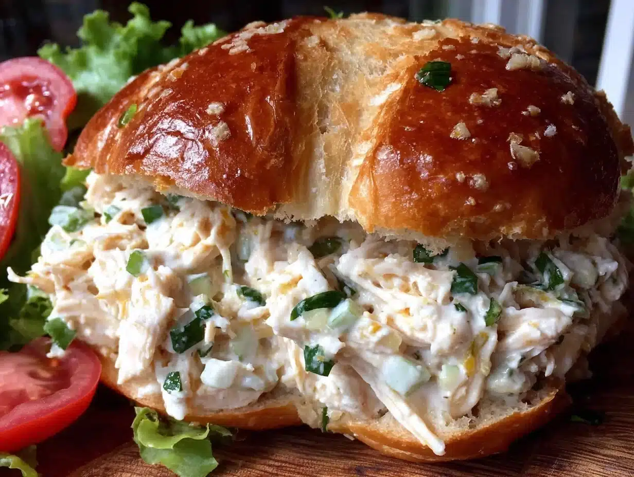 Creamy Classic Chicken Salad Sandwich Recipe Easy Homemade Lunch Idea