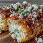 creamy spicy elote - featured image
