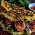 crispy Bánh Xèo Vietnamese pancake recipe - featured image