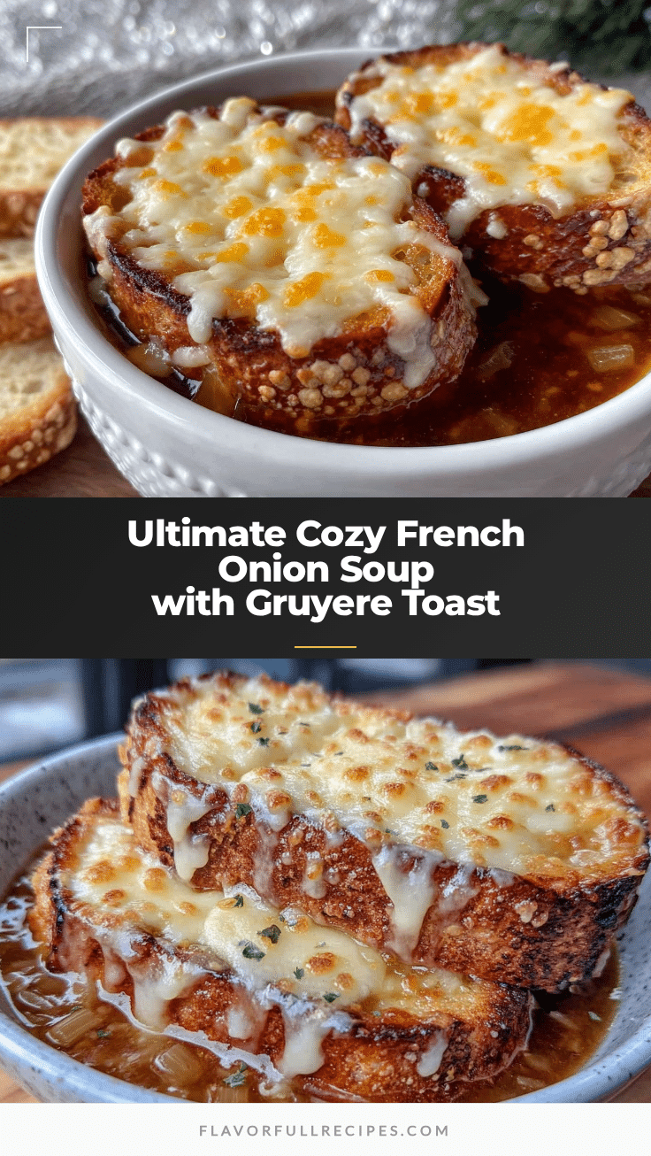 French Onion Soup Recipe Easy Cozy Homemade with Gooey Gruyere Toast