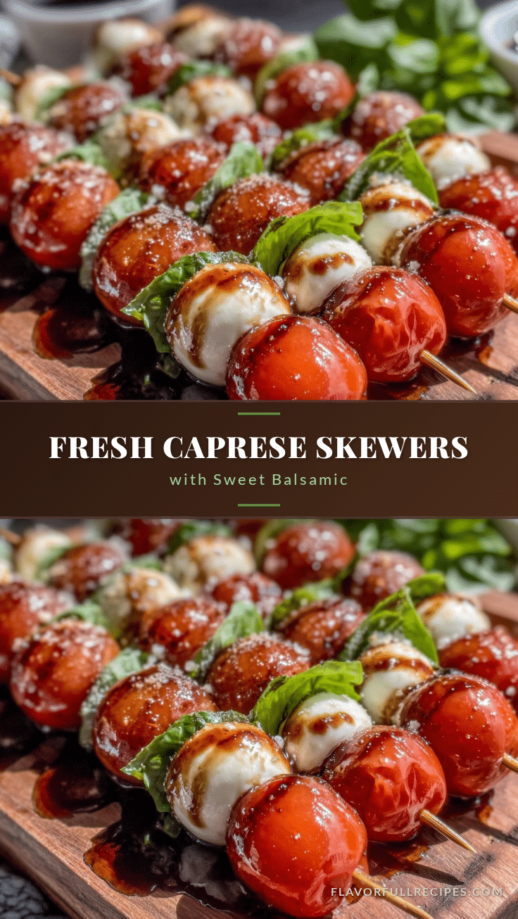 Caprese salad skewers recipe