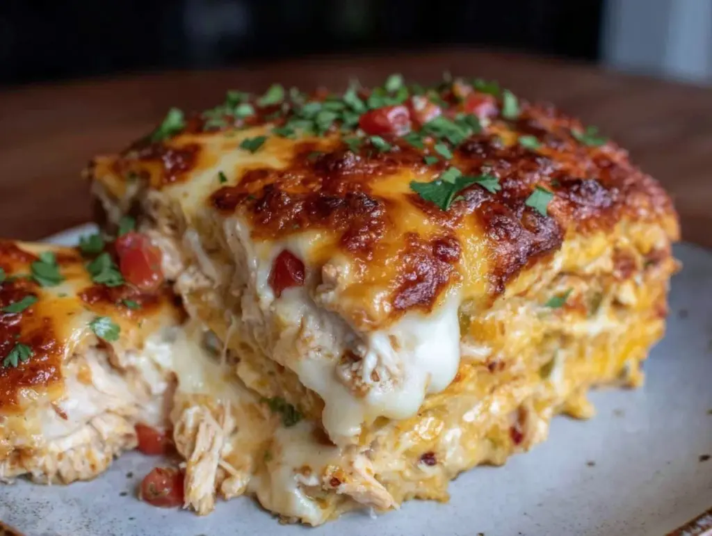 Creamy King Ranch Chicken Casserole - featured image