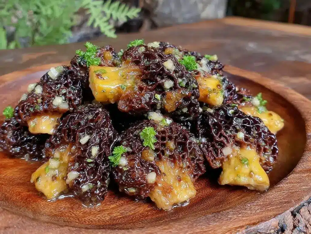 crispy pan-fried morel mushrooms - featured image