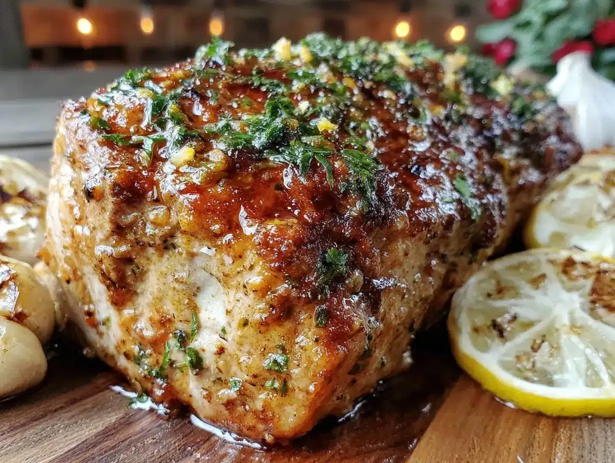 crockpot lemon garlic pork tenderloin preparation steps