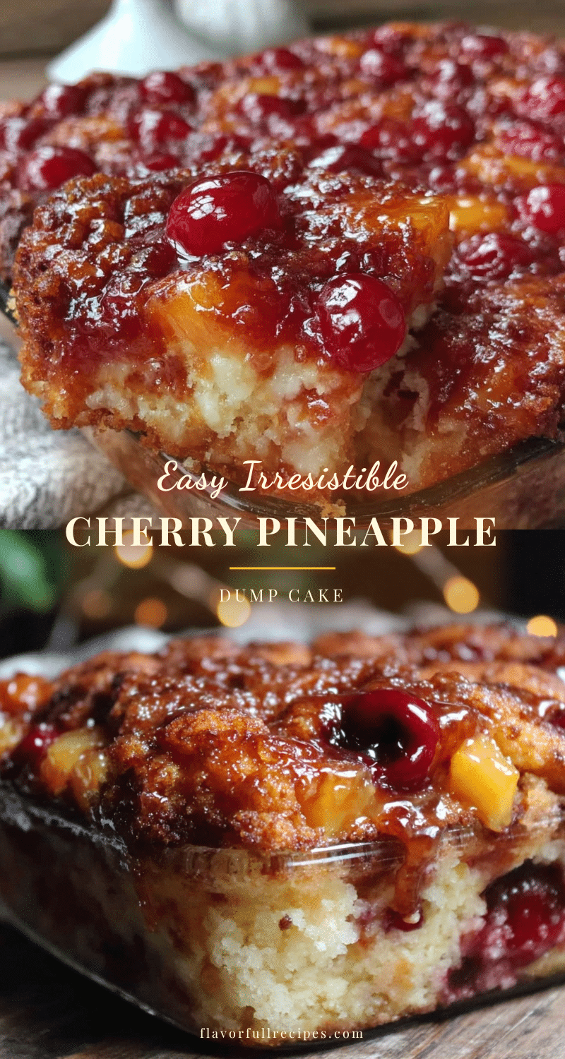 Easy Cherry Pineapple Dump Cake Recipe with Perfect Crispy Topping
