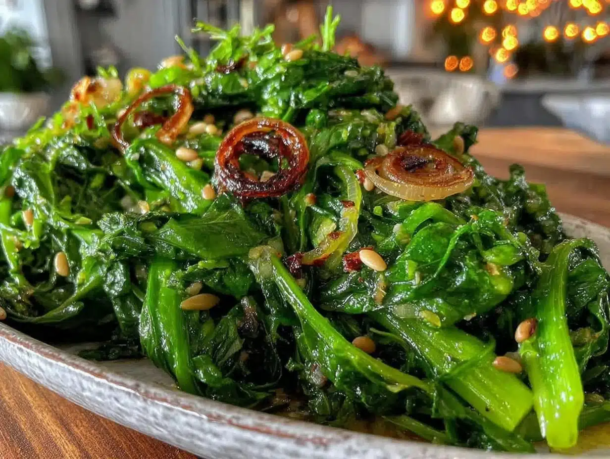 Photo inspiration: Dandelion Greens For Queen Pine Turtles Reference: Fresh Sautéed Dandelion Greens Recipe With Garlic And Toasted Pine