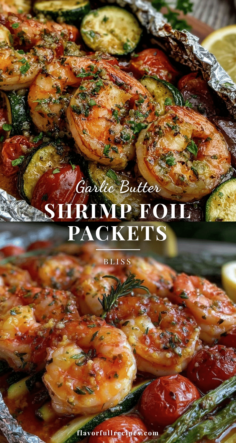 Flavorful Garlic Butter Shrimp Foil Packets Easy Healthy Dinner Recipe