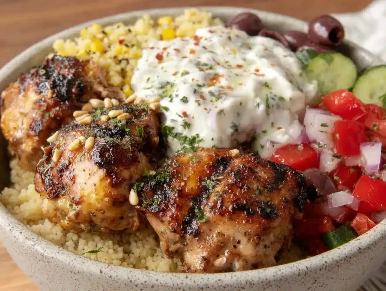 Mediterranean Chicken Bowl preparation steps