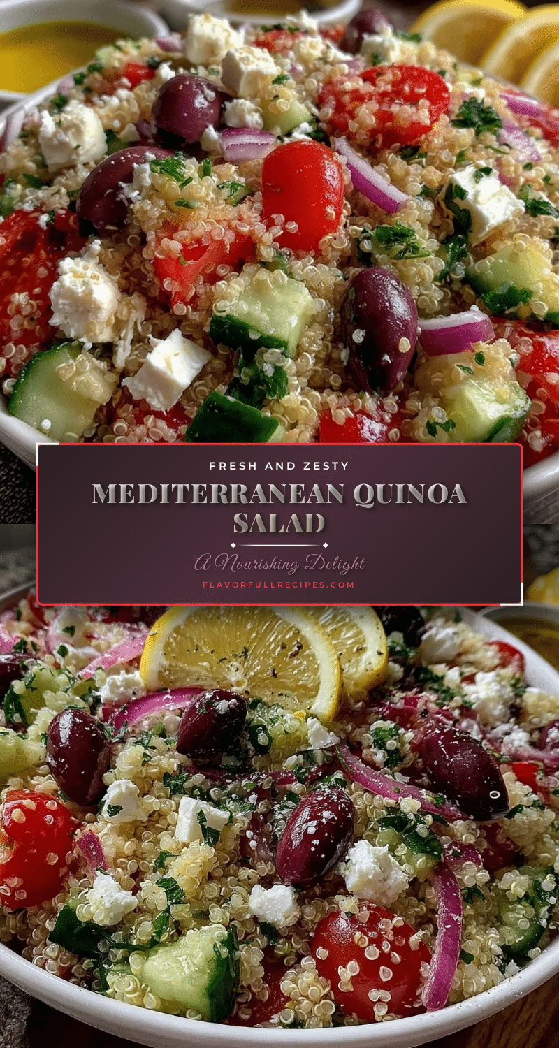 Mediterranean quinoa salad recipe
