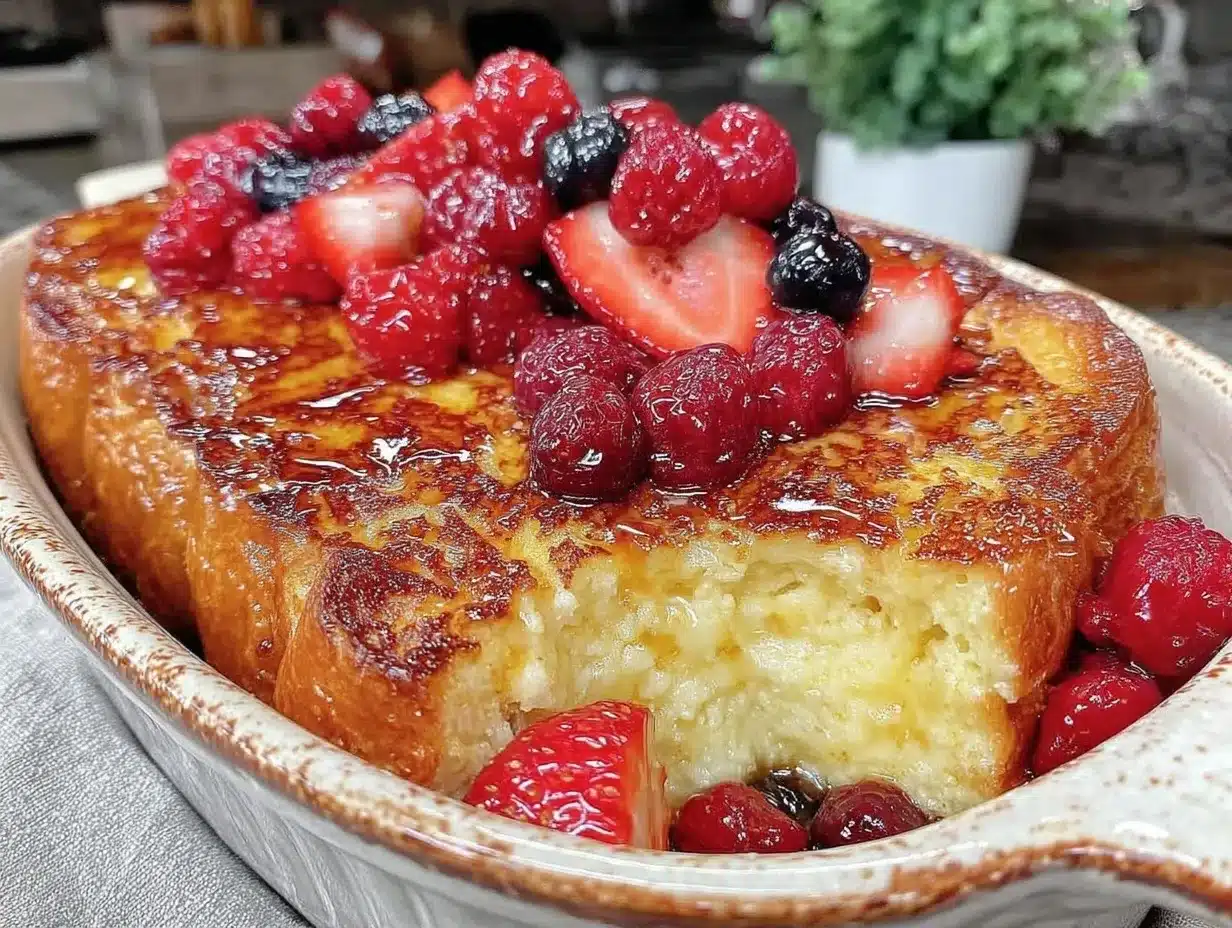 overnight french toast bake preparation steps