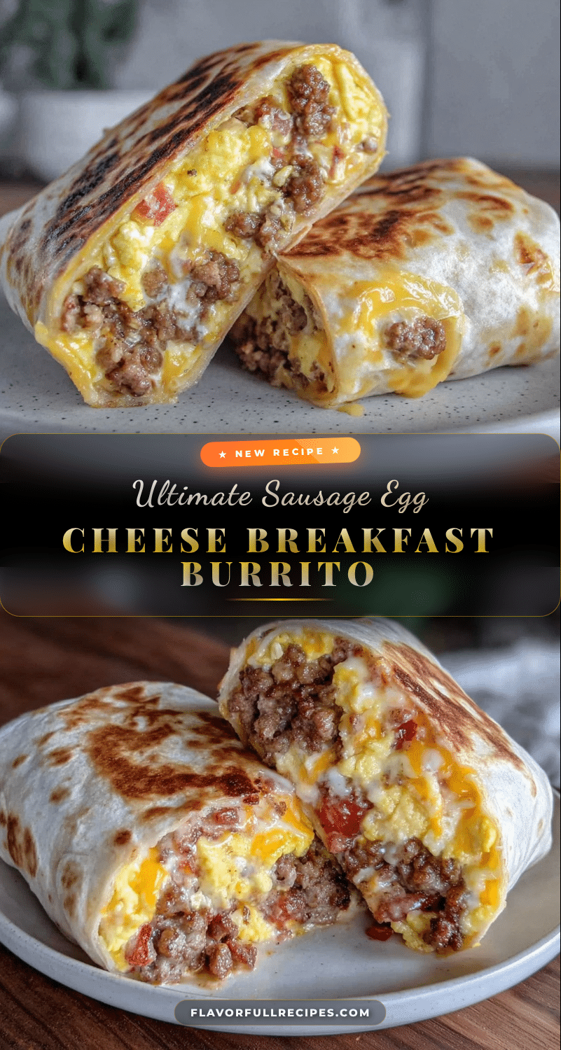 sausage egg and cheese breakfast burrito recipe