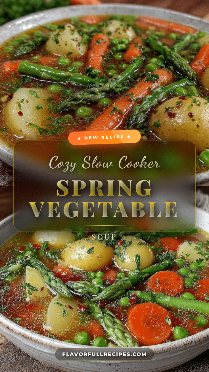 Cozy Slow Cooker Spring Vegetable Soup Recipe Easy and Fresh