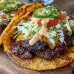smash burger tacos - featured image