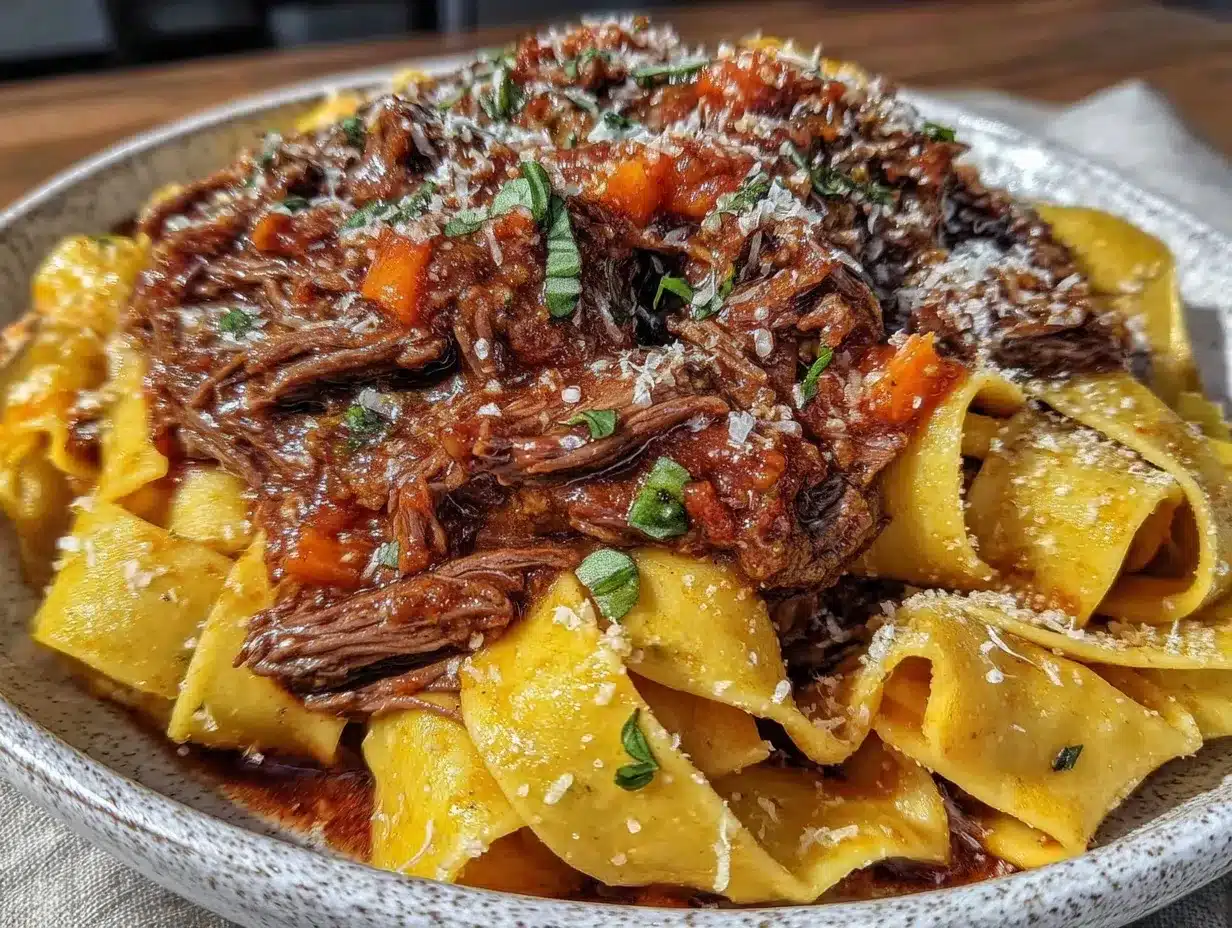 tender crockpot beef ragu preparation steps