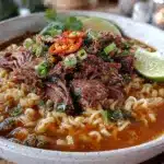 birria ramen noodle soup - featured image