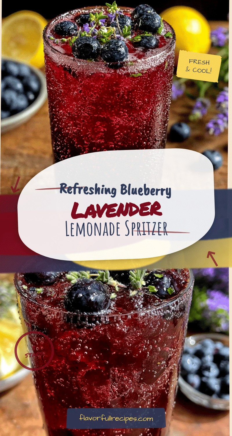 Refreshing Blueberry Lavender Lemonade Spritzer Recipe Easy Homemade ...